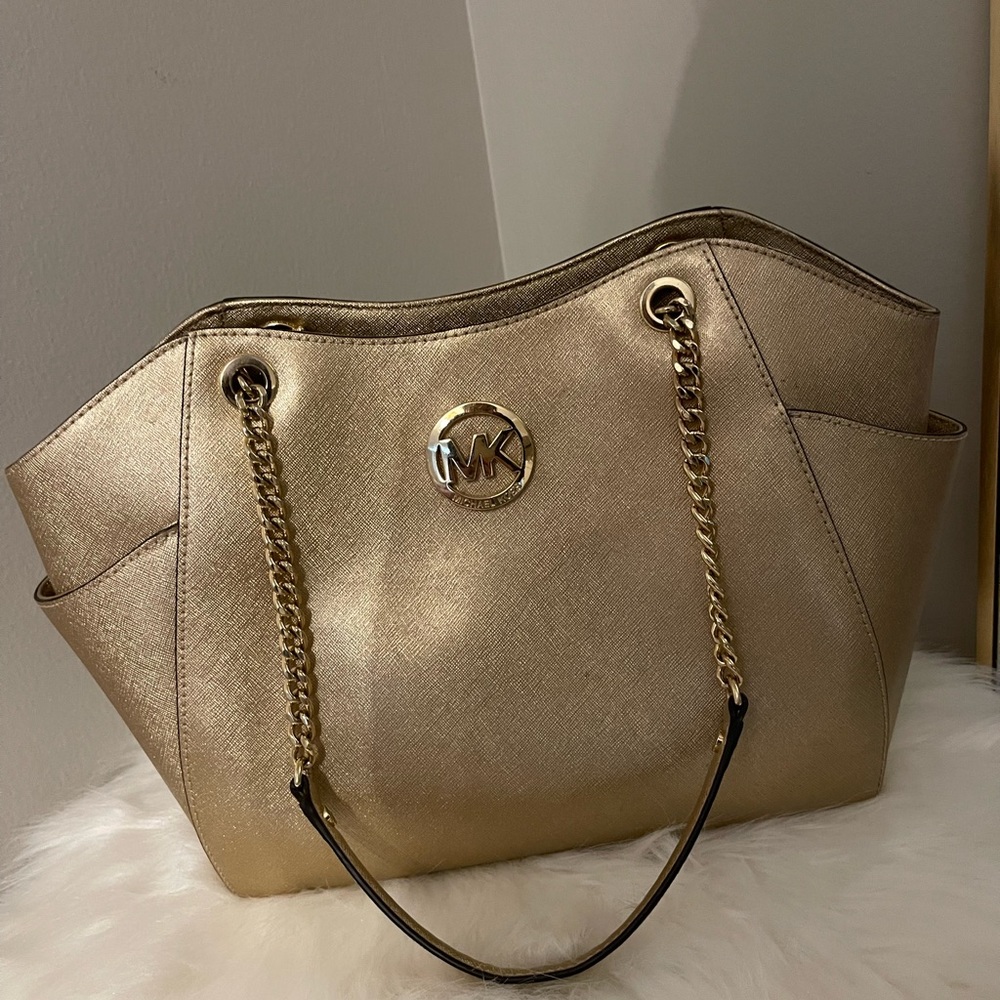 Gold chain handle MK bag